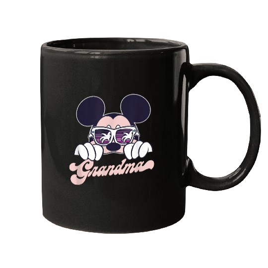 Disney Mickey And Friends Mickey Summer Vibes Grandma Logo Gifts Trends Mugs