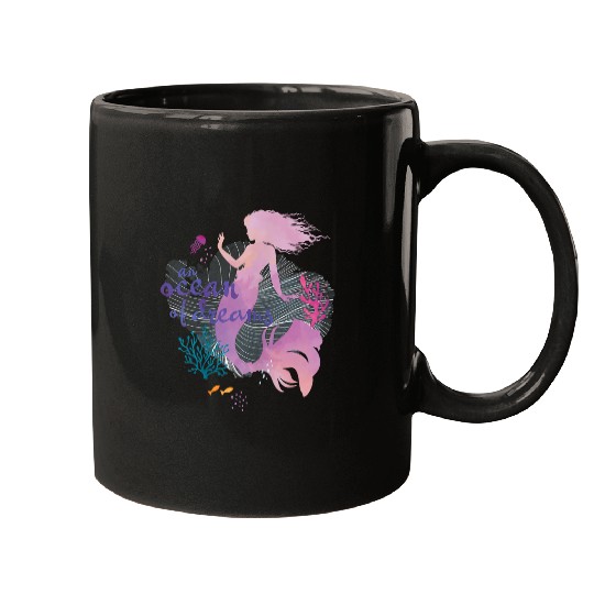 disneys The Little Mermaid An Ocean Of Dreams Silhouette Mugs