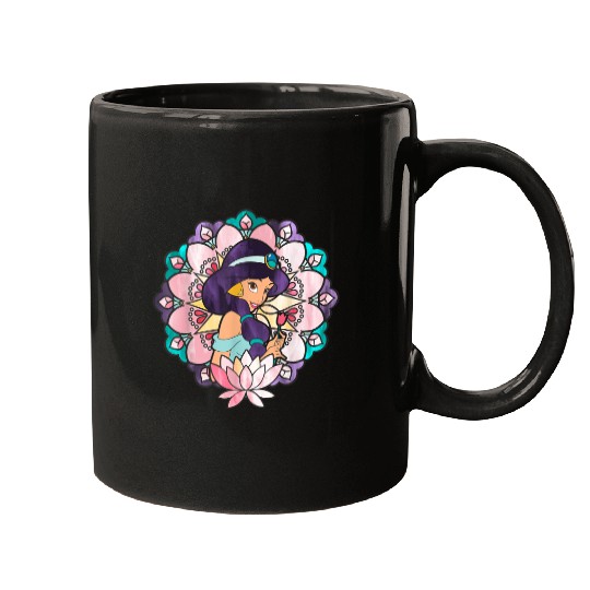 Disney Aladdin Jasmine Stained Glass Lotus Graph Mugs