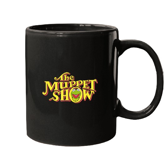 disneys The Muppets Show Kermit Neon Big Chest Text Logo V2 Mugs