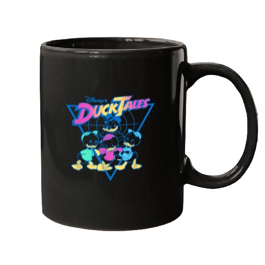 Disney DuckTales Vintage Neon Outlines Group Sho Mugs