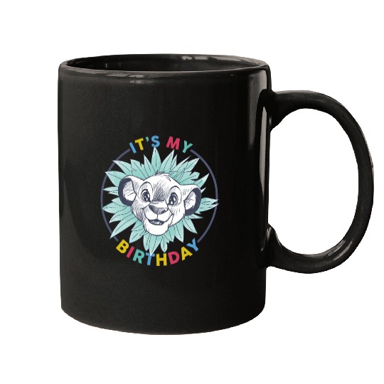 Disney The Lion King Birthday Floral Simba It's My Birthday Mugs