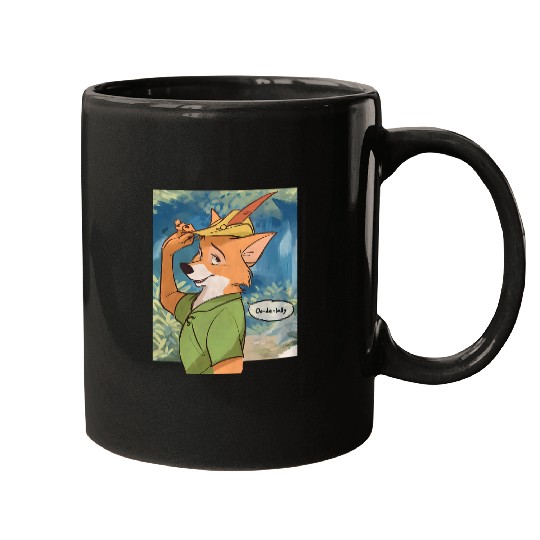 Vintage Disney Robin Hood Mugs, Robin Hood