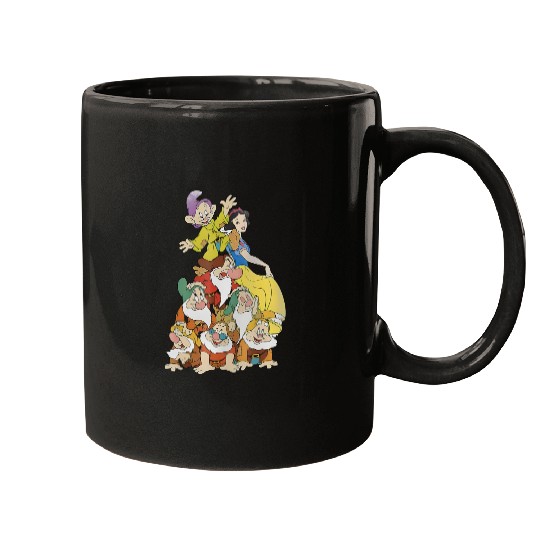 Disney Snow White Seven Dwarf Stack Mugs