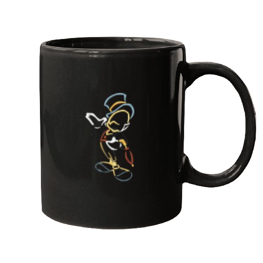 Jiminy Cricket Pinocchio Disney Embroidered Mugs
