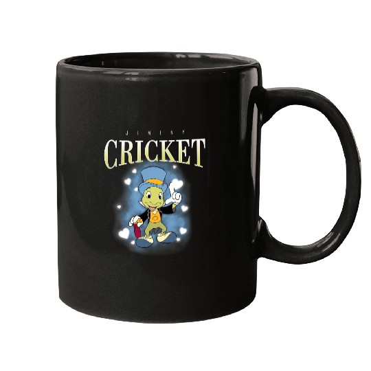 Retro Disney Jiminy Cricket 90s Portrait Mugs, Disney Pinocchio