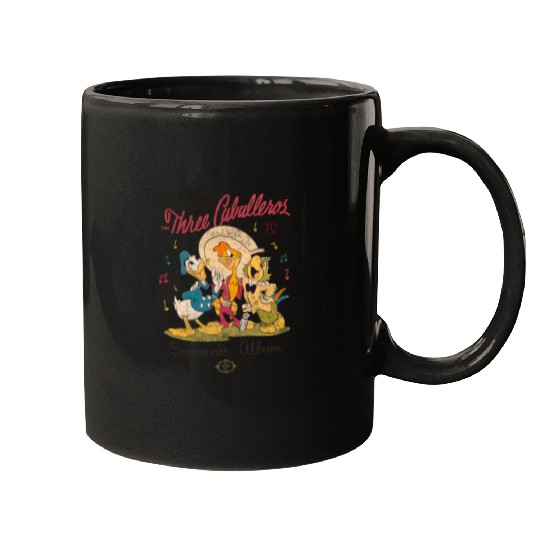 Disney Three Caballeros Mexico Mugs, Donald Duck Jose Carioca Panchito Friends Mugs