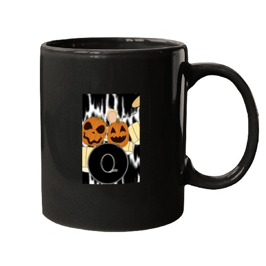 Discover Roger Taylor Pumpkin Drums Graphic Mugs