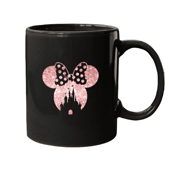 Discover Glitter Minnie castle Flowy Tank, Mickey Mouse Disney Castle Mugs, Minnie ear tank, Disneyland tank