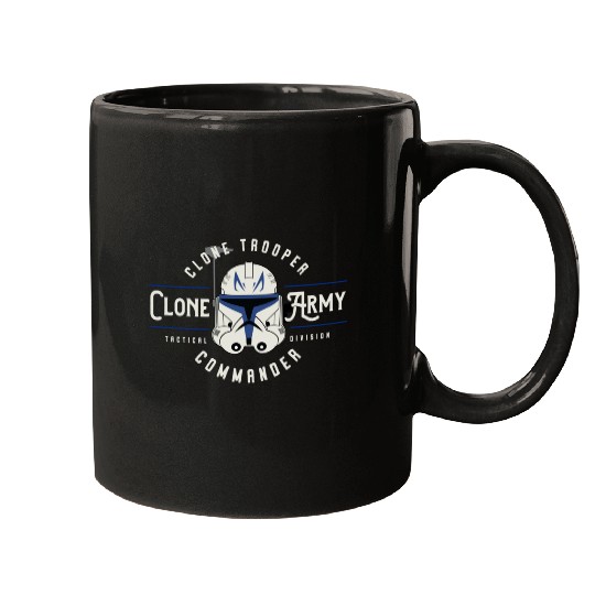 Star Wars Rex Clone Wars Clone Army Commander Emblem Mugs, Vintage Disney Star Wars Mugs, Clone Trooper Star Wars Mugs