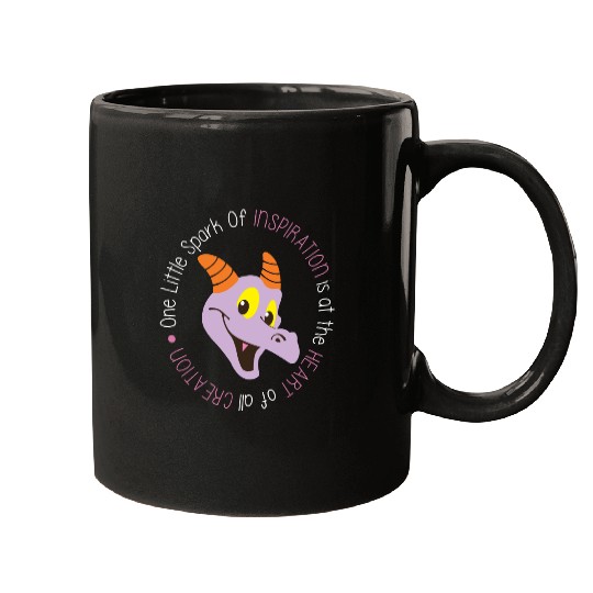 Disney Epcot Mugs, One Little Spark of Inspiration Mugs, Figment Mugs, Dragon Mugs, Disney Magic Kingdom Mugs, Disney World Mugs