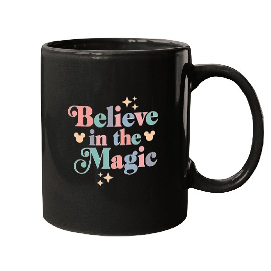Disney Believe In The Magic Mugs, Magic Kingdom Mugs, Disney Mugs