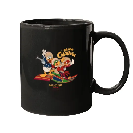 The Three Caballeros Gran Fiesta Tour Mugs, Disney Parks Epcot Donald Duck Mugs