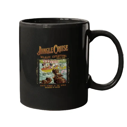 Disney Mugs, Vintage Disney Jungle Cruise Ride Mugs