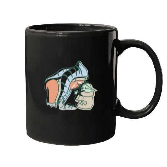 Grogu and Ahsoka Tano Mugs, Disney Star Wars Mugs