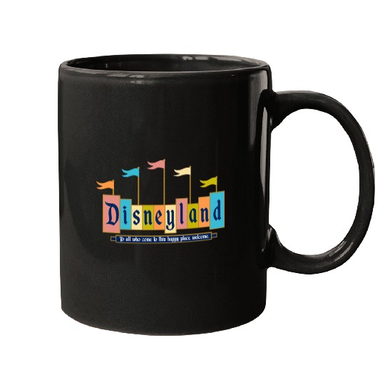 Retro Disneyland Sign Mugs