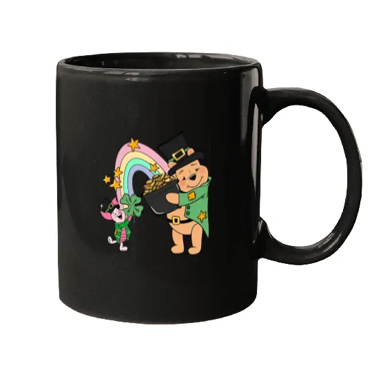 Pooh Bear St Patricks Day Mugs, Disney St Patricks Day Mugs, Magic St Patricks Day