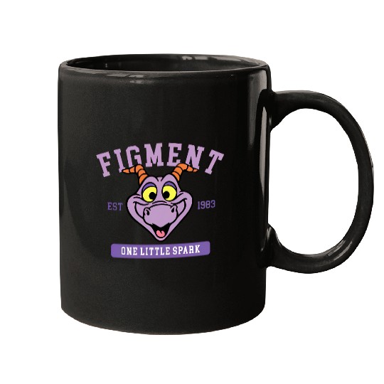 Disney Figment Mugs, Purple Dragon Mugs, Figment Est 1983 Mugs