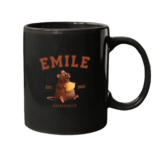 Emile Est 2007 Ratatouille Mugs, Disney Ratatouille Mugs