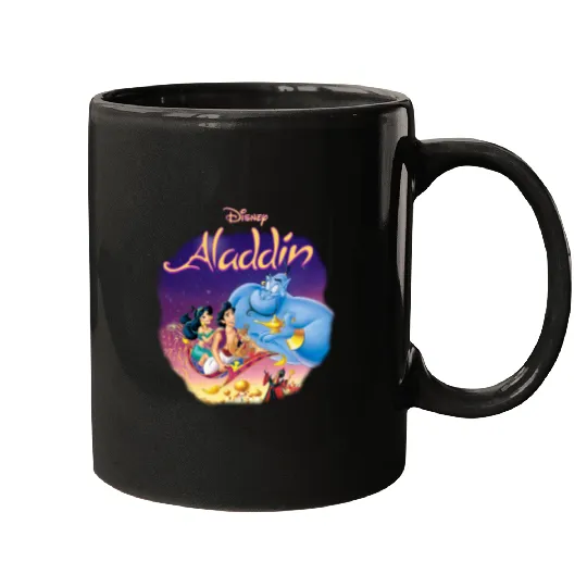 Disney Aladdin Jasmine Princess Jafar Abu Genie Mugs