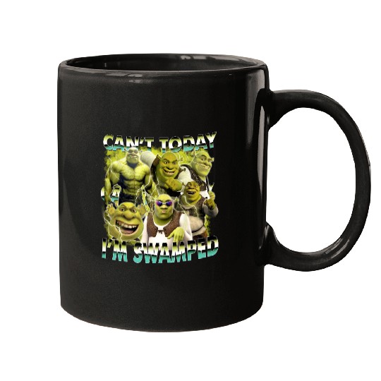 Can't Today I'm Swamped Mugs, Shrek Mugs, Disney Fiona Princess Mugs