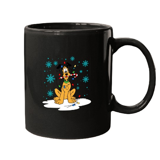 Disney Christmas Mugs, Pluto Christmas Mugs, Disney Pluto Mugs