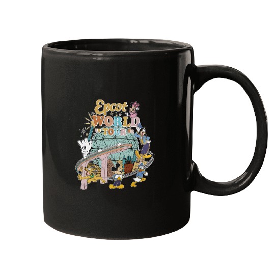 Disney Epcot World Tour 1982  Mugs, Disney Trip Family Mugs, Disney Group Mugs, Retro Disneyworld Mugs