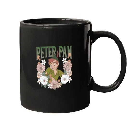 Disney Peter Pan Characters Mugs, Vintage Disney Peter Pan Mugs