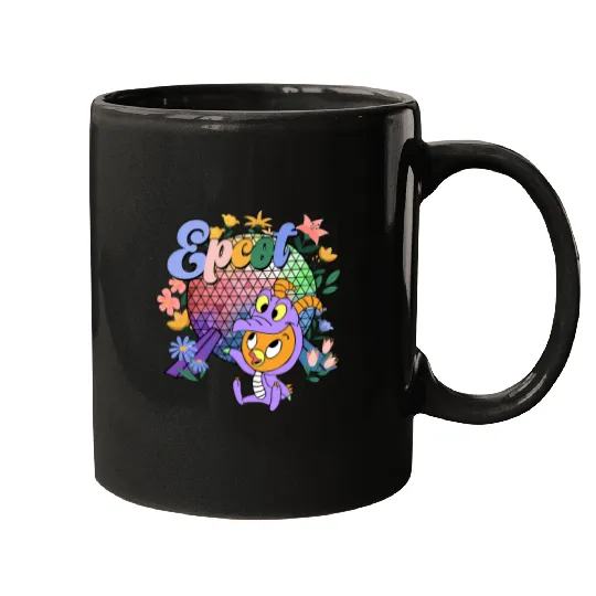 Disney Orange Bird Figment Flower Festival Mugs, Disney Epcot Mugs, Disney World Mugs, Orange Bird Mugs, Purple Dragon Mugs