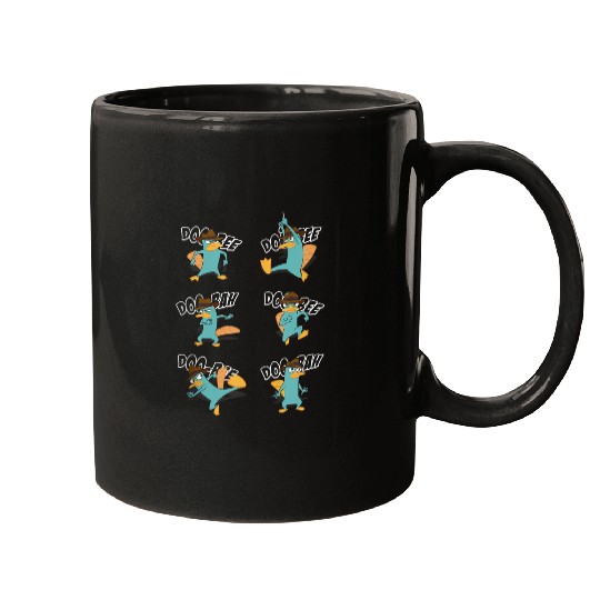 disneys Phineas And Ferb Doo Bee Doo Bee Doo Bah Perry Mugs