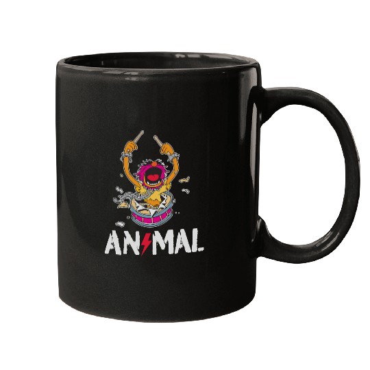 Disney The Muppets Animal Rock And Roll Drums Graffiti Logo Mugs