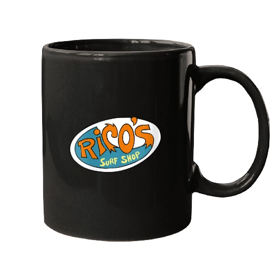 Disneyss Hannah Montana Ricos Surf Shop Logo Mugs