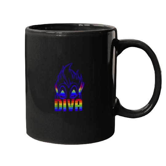 Disney Villains Ursula Rainbow Diva Face Mugs
