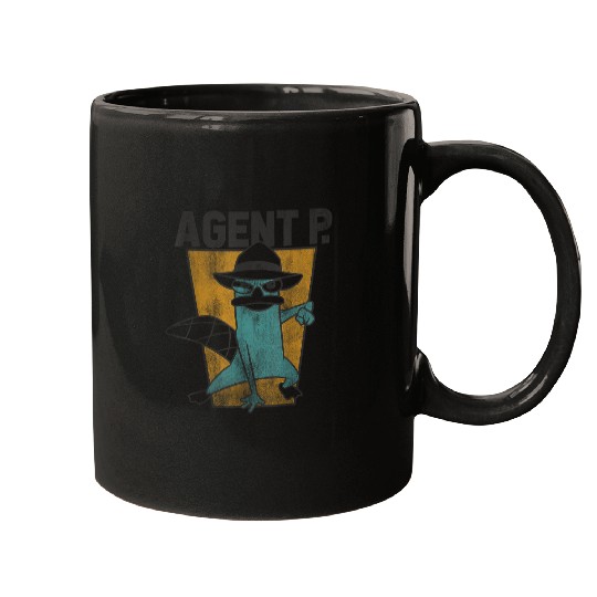 Disneyss Phineas And Ferb Agent P Poster Mugs