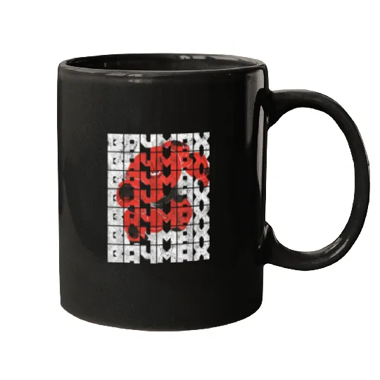 Disneyss Big Hero 6 Baymax Epic Hero Landing Distressed Mugs