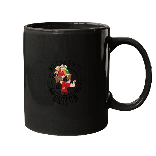 Disney Beauty and the Beast No One Lifts Like Gaston Badge Mugs