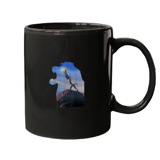 Disney Lion King Mufasa Silhouette Pride Rock Rafiki Simba Mugs