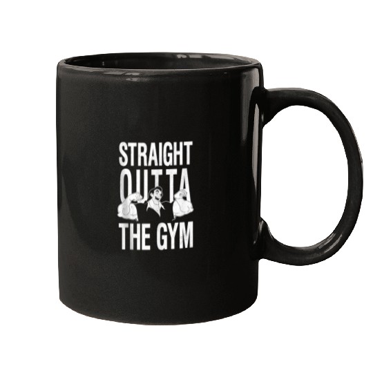 Disney Beauty and the Beast Gaston Straight Outta The Gym 7691 Mugs