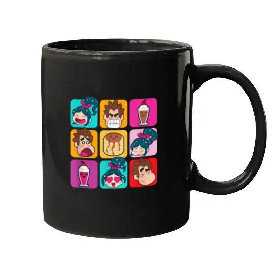 Disneyss Wreck it Ralph Vanellope Ralph Desserts Panels Mugs