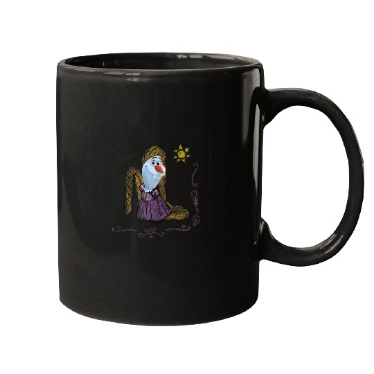 Disney Olaf Presents Rapunzel Costume Sketch Mugs