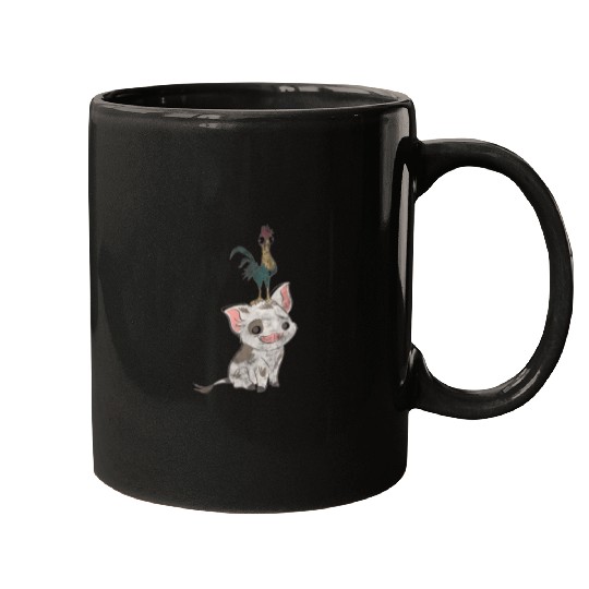 Disney Moana Pua And Hei Hei Simple Portrait Mugs