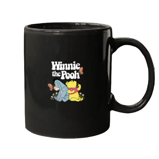 Disney Winnie The Pooh Retro Eeyore And Pooh Mugs