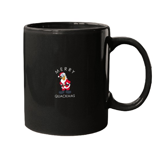 Disneyss Santa Donald Duck Merry Quackmas Holiday Mugs