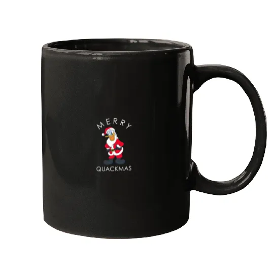 Disneyss Santa Donald Duck Merry Quackmas Holiday Mugs
