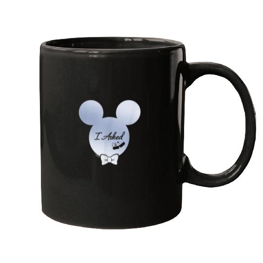 Disney I Asked Proposal Engagement Ring Bow Tie M Mugs