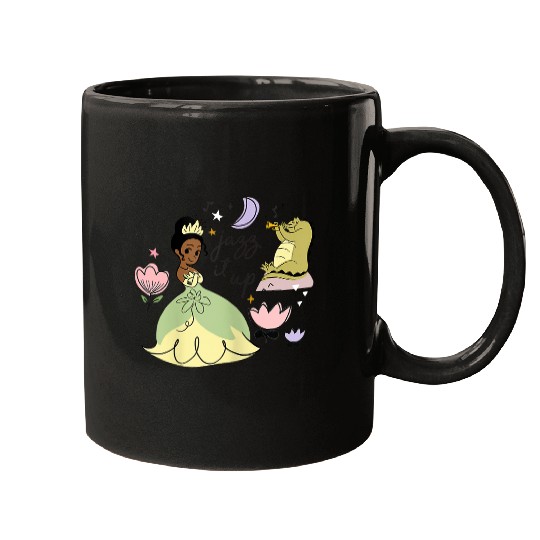 Disney The Princess And The Frog Tiana Jazz It Up Floral Mugs