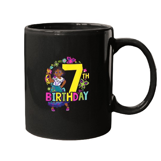 Disneyss Encanto Maribel 7th Birthday Floral Smile Portrait Mugs
