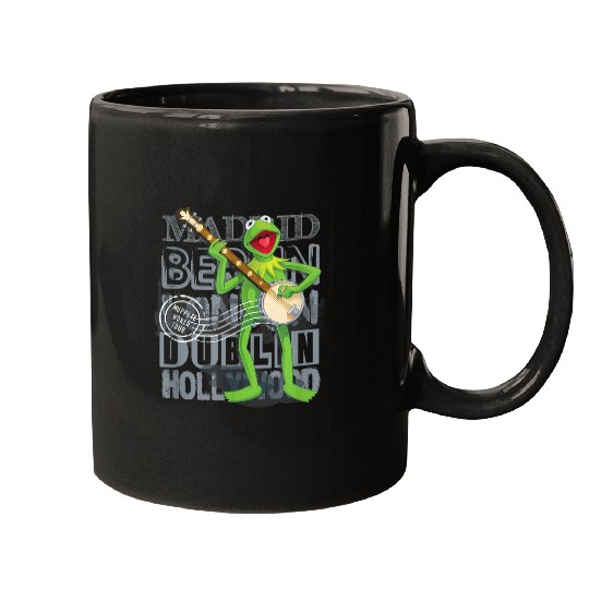 Disney The Muppets World Tour Kermit Banjo Poster Mugs