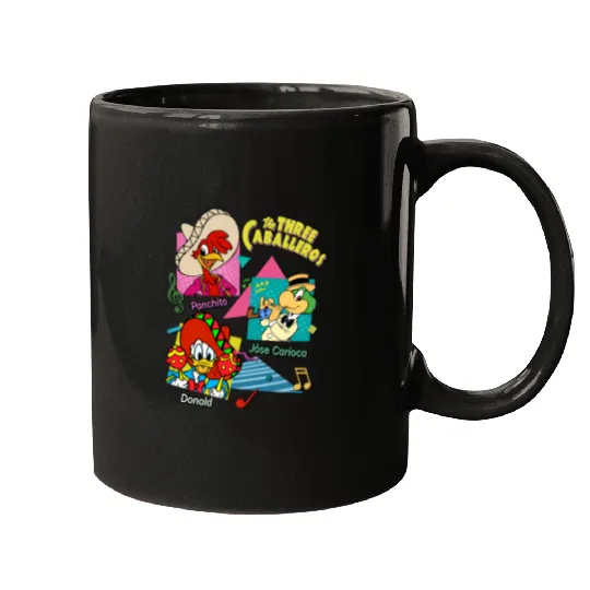Disney The Three Caballeros Mexico Mugs, Three Caballeros Mugs