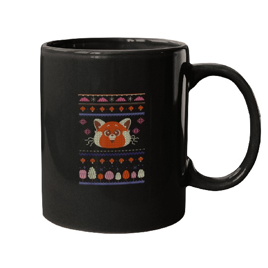 Disneyss And Pixars Turning Red Panda Ugly Christmas Sweater Mugs